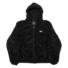 KARL KANI Mens Fleece Jacket Black Hooded S