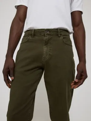 Khaki Straight Fit Denim Jeans | Men | George at ASDA