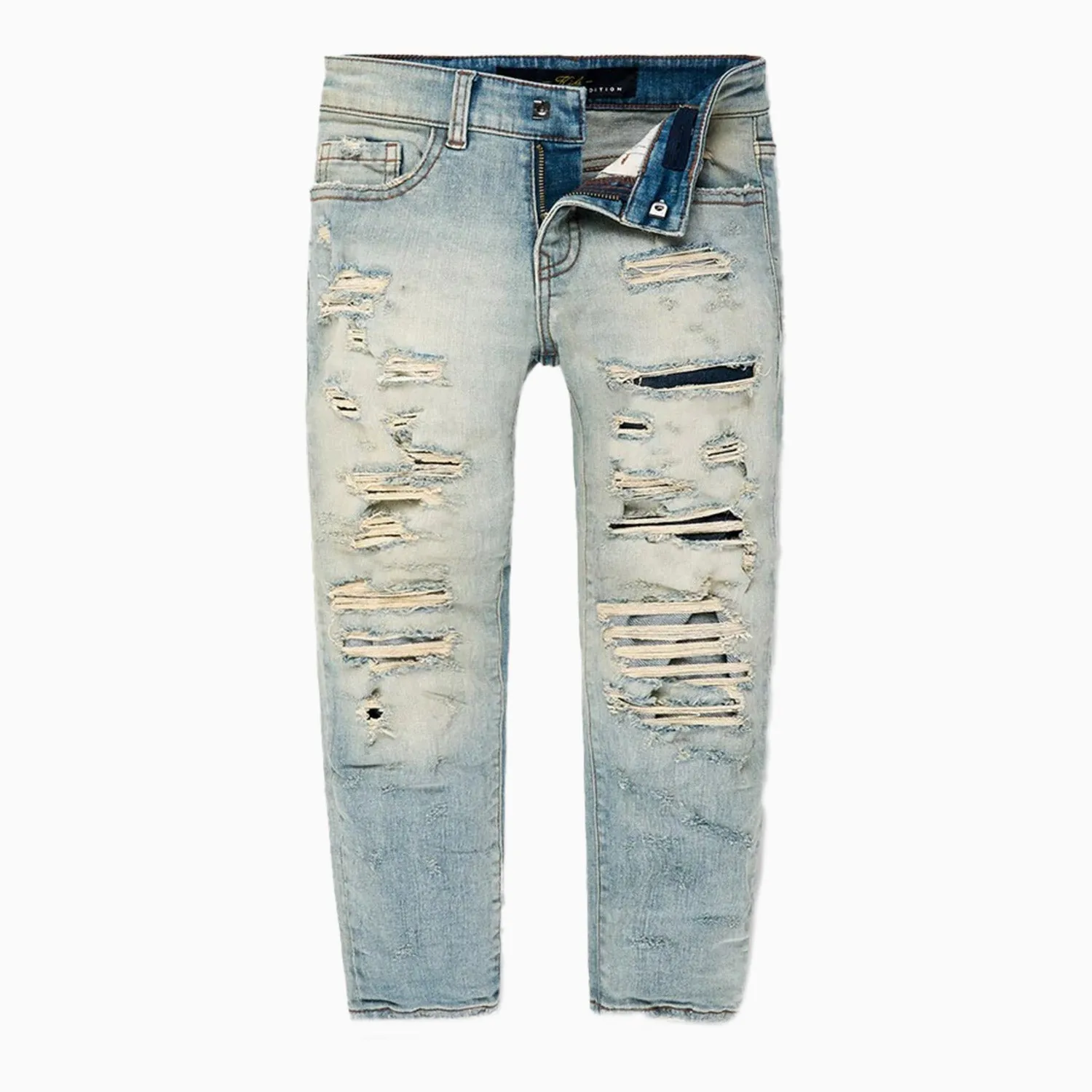 Kid's Crinkled Shred Denim Pant