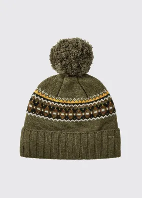 Kilcormac Ladies Knitted Hat - Dusky Green