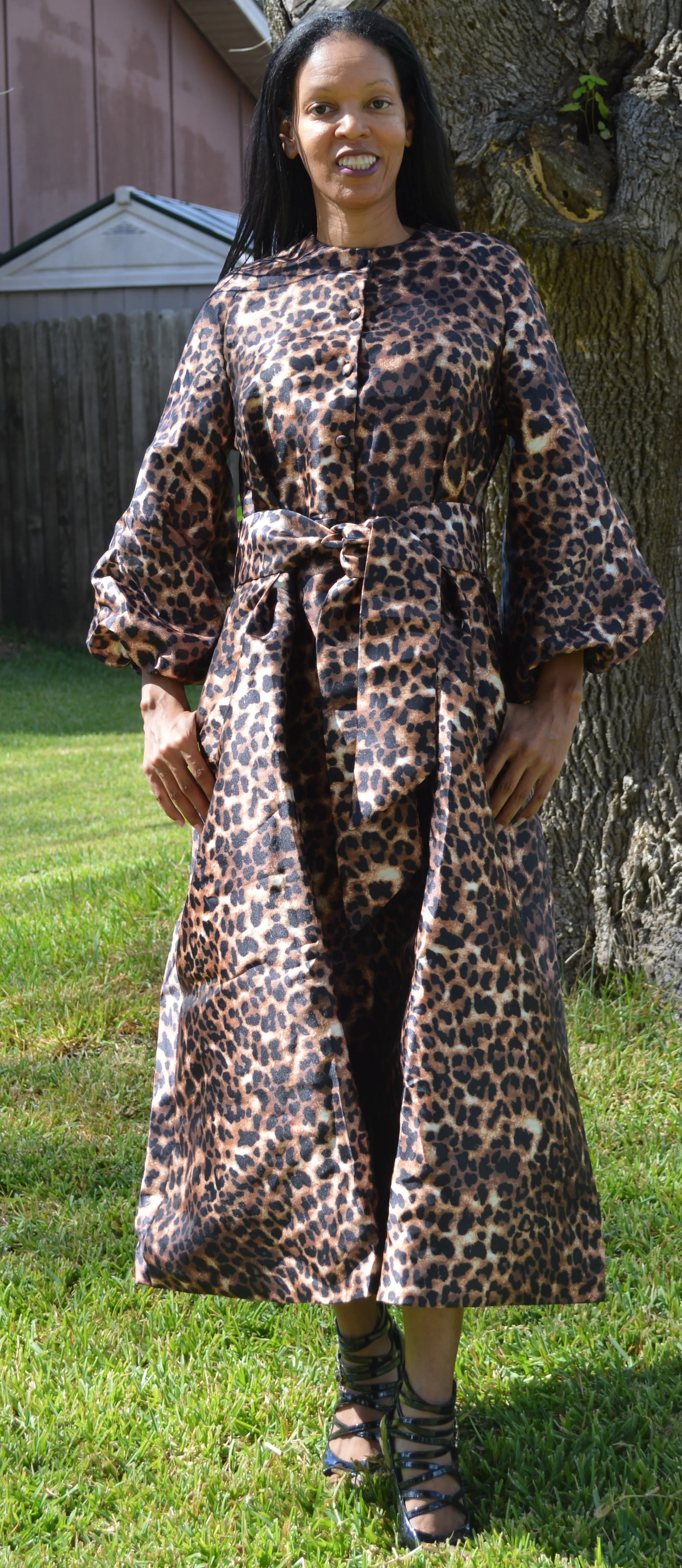 Leopard Coat Dress