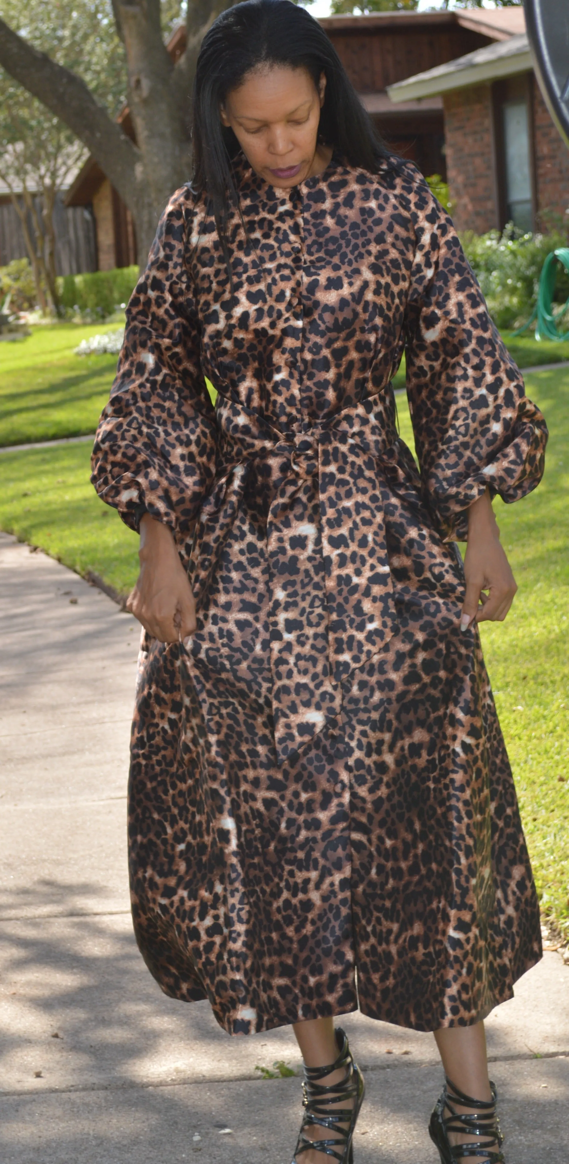 Leopard Coat Dress