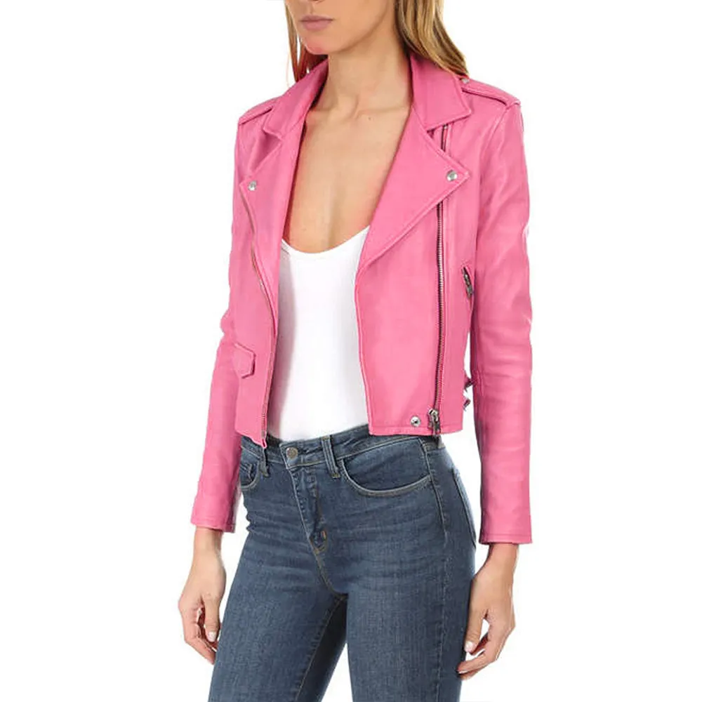 Life in Pieces Zoe Lister-Jones Pink Leather Jacket