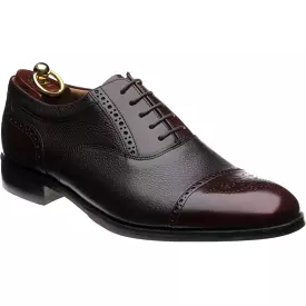 LOAKE Woodstock Two Tone Oxford Shoe - Burgundy