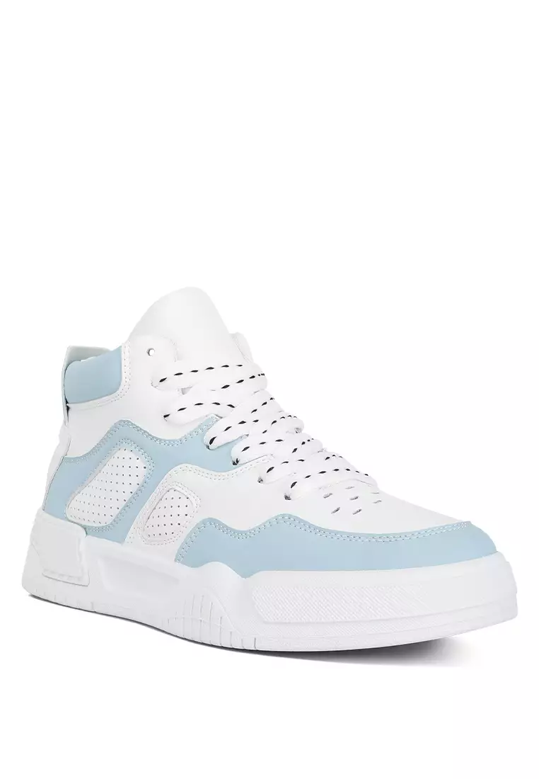 London Rag Blue White Ankle Length Sneakers