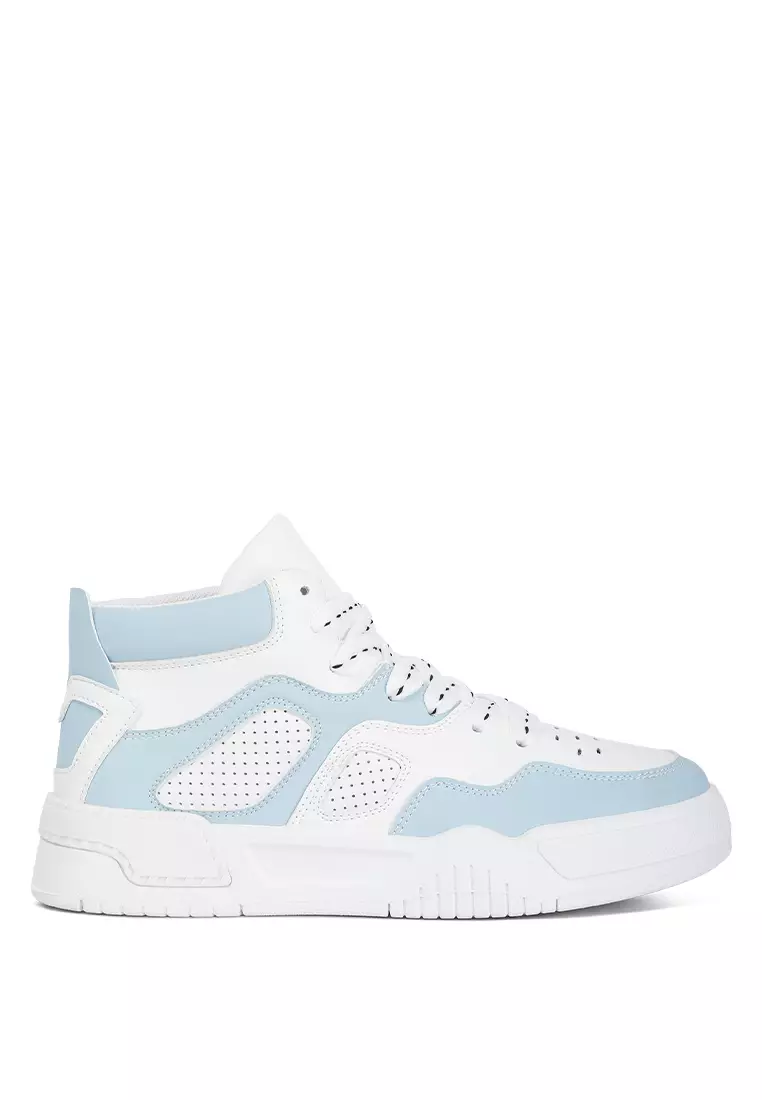 London Rag Blue White Ankle Length Sneakers