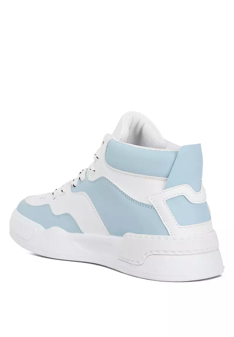 London Rag Blue White Ankle Length Sneakers