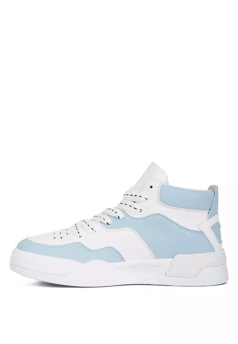 London Rag Blue White Ankle Length Sneakers