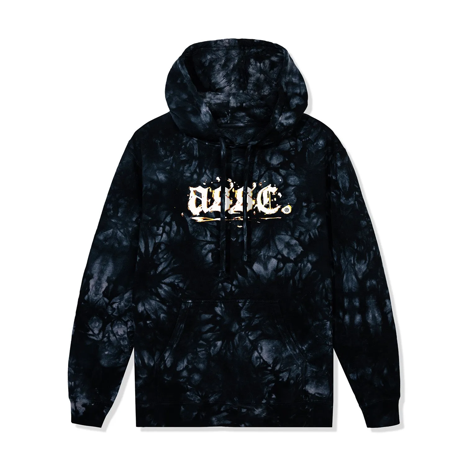 Love & War Tie-Dye Hoodie - Black