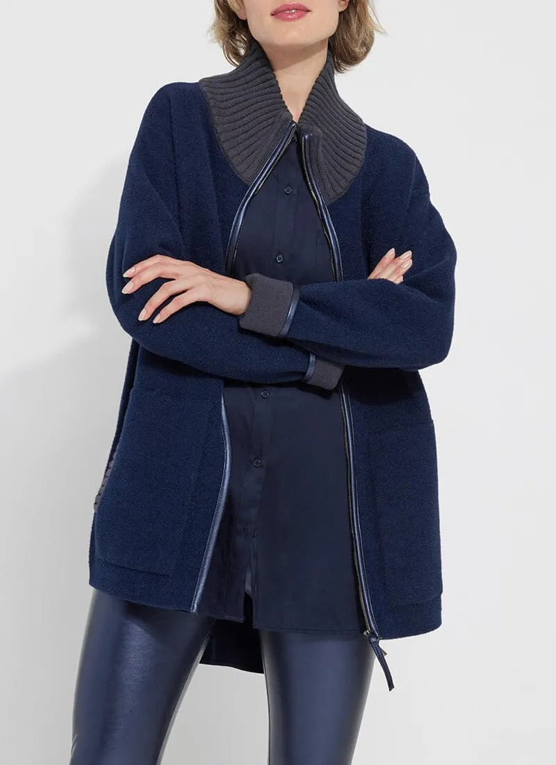 Lysse Cozy Navy Coat-True Navy