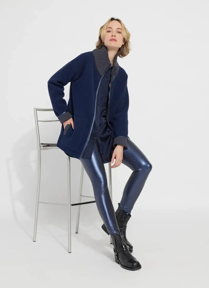 Lysse Cozy Navy Coat-True Navy