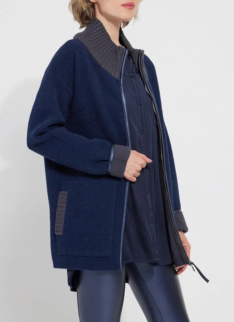 Lysse Cozy Navy Coat-True Navy