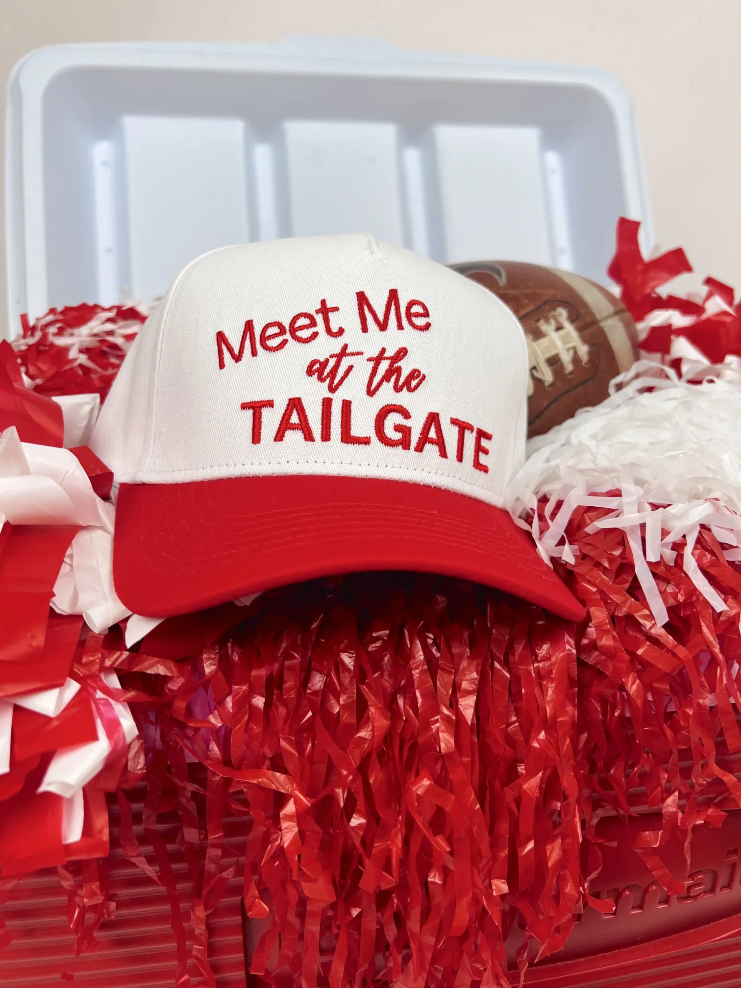 Meet Me at the Tailgate Embroidered Hat