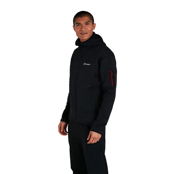 Men's Pravitale Mountain 2.0 Hooded Fleece Jacket - Dark Grey/ Black