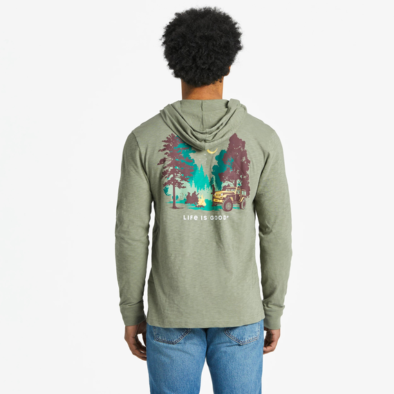 Men's Woodsy ATV Camp Textured Slub Hoodie