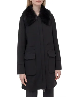 Midi Coat wit Fur