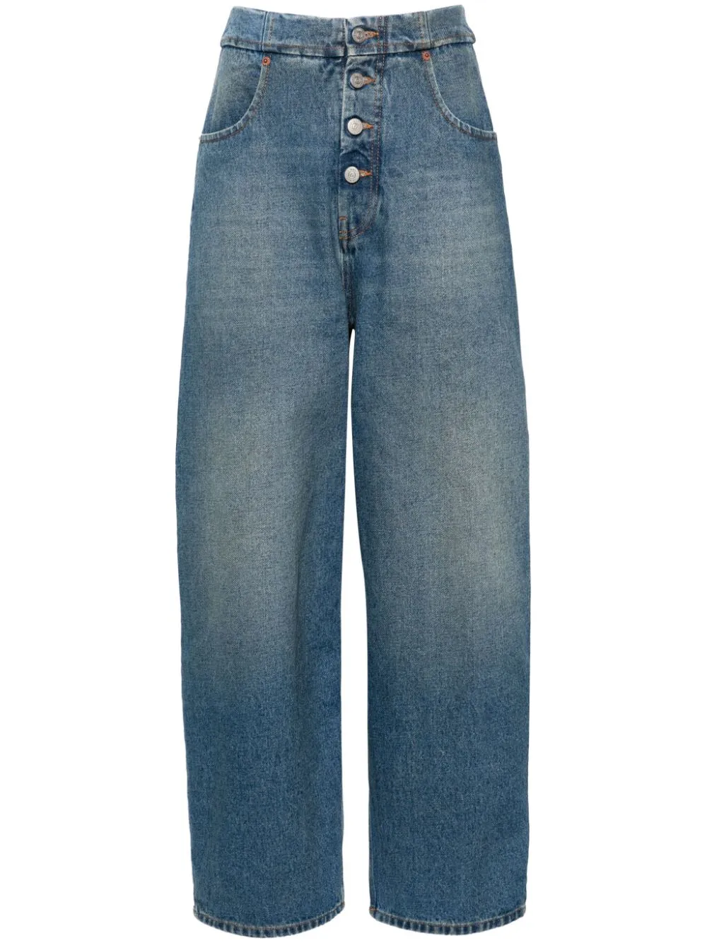 Mm6 Maison Margiela    Mm6 Maison Margiela Wide Leg Denim Jeans