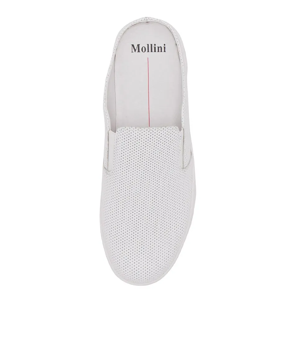 MOLLINI Leona White Leather Sneakers