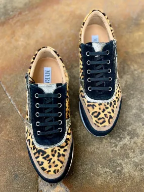 Myra Velocity Leopard Hair On Hide Sneakers