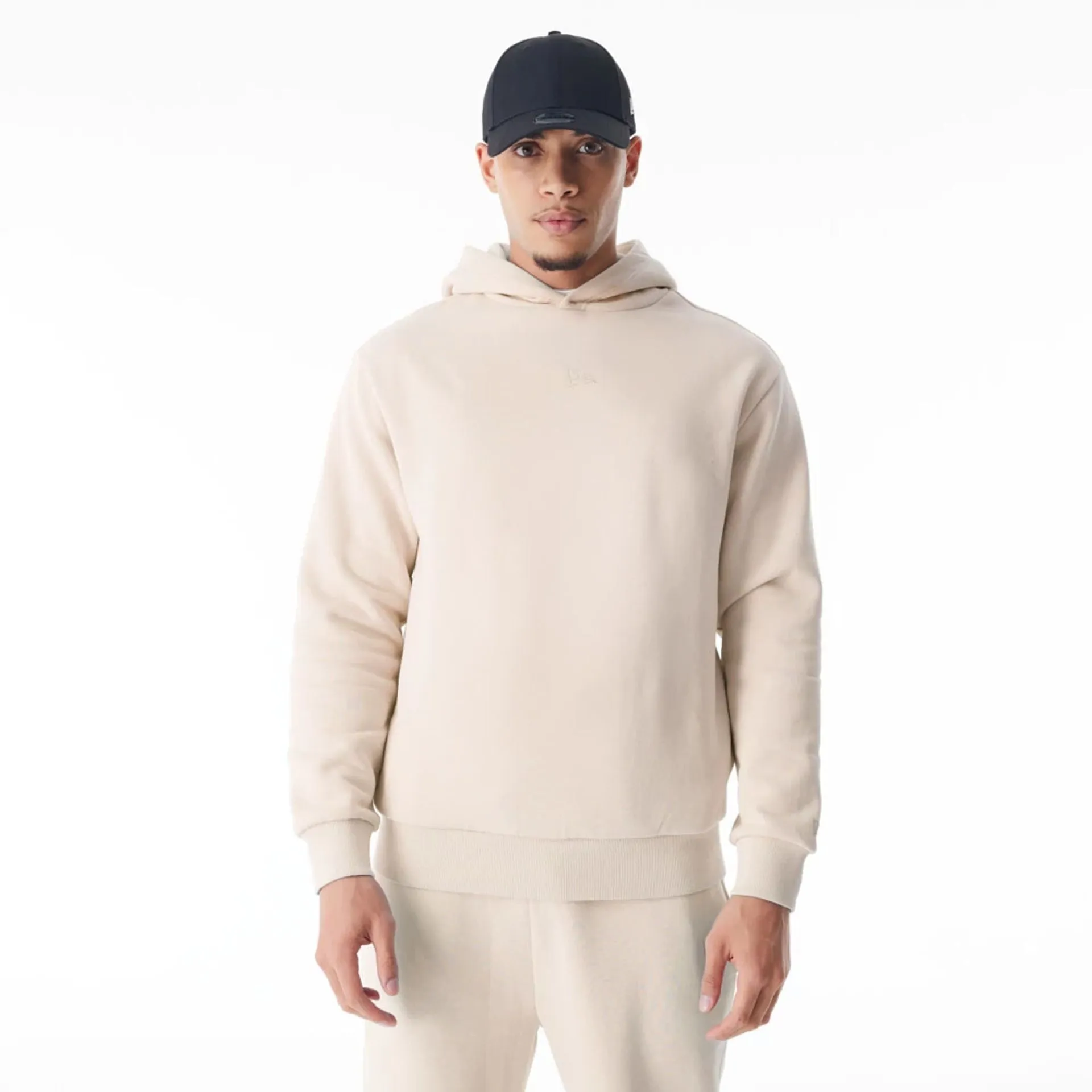 New Era Flag Cream Oversized Pullover Hoodie