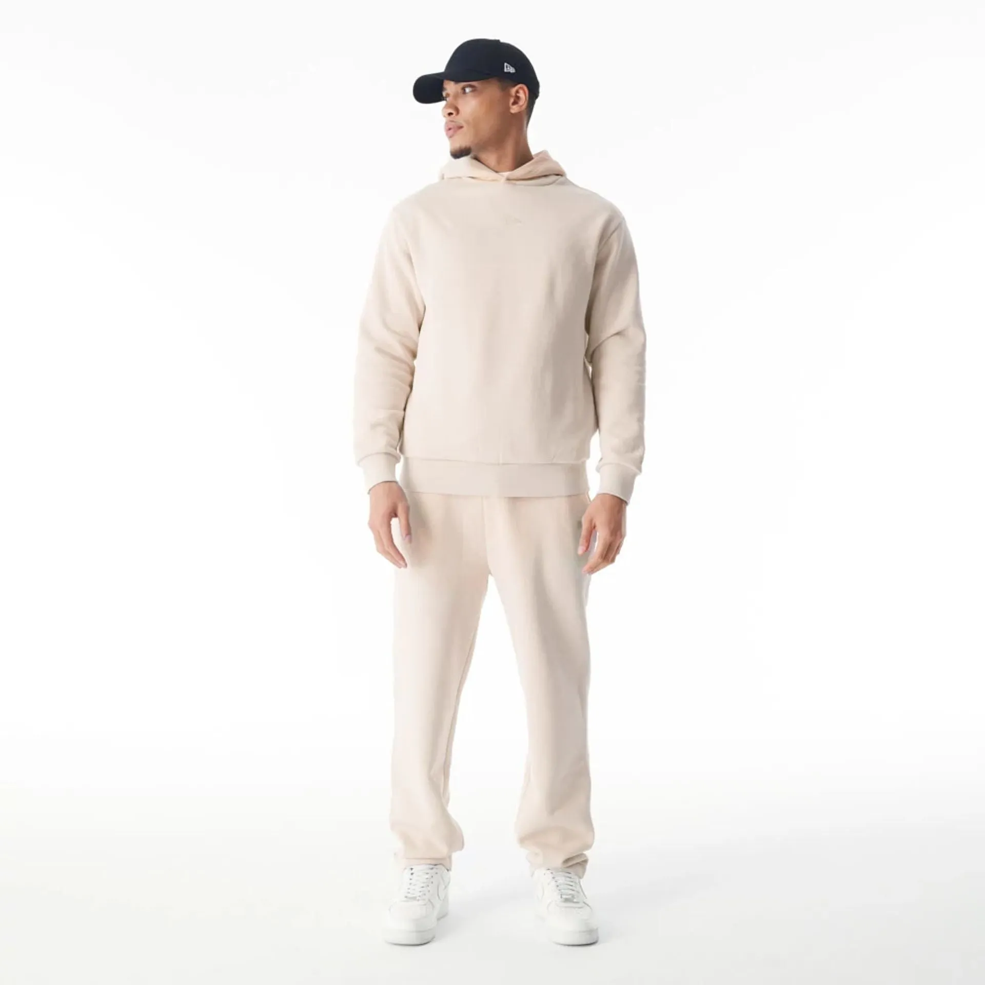 New Era Flag Cream Oversized Pullover Hoodie