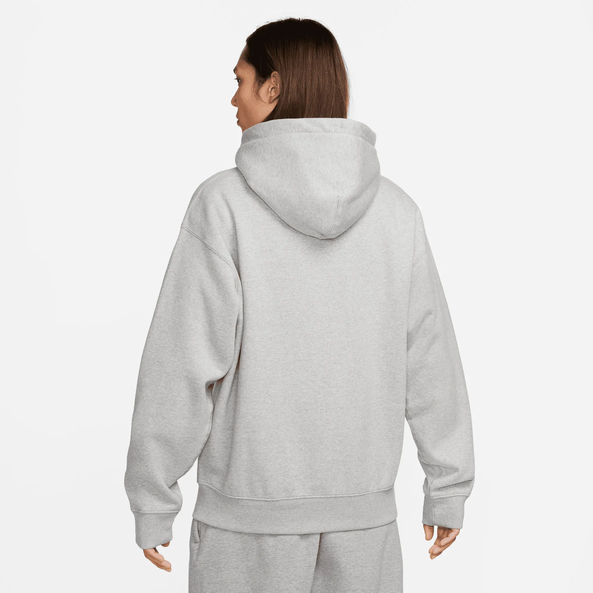 Nike Solo Swoosh Grey Full-Zip Hoodie