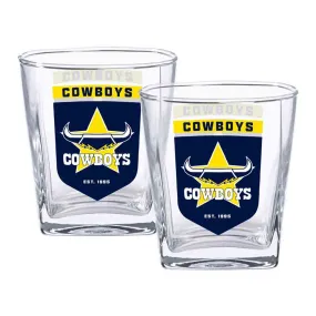 North Queensland Cowboys 2-Pack Spirit Glasses