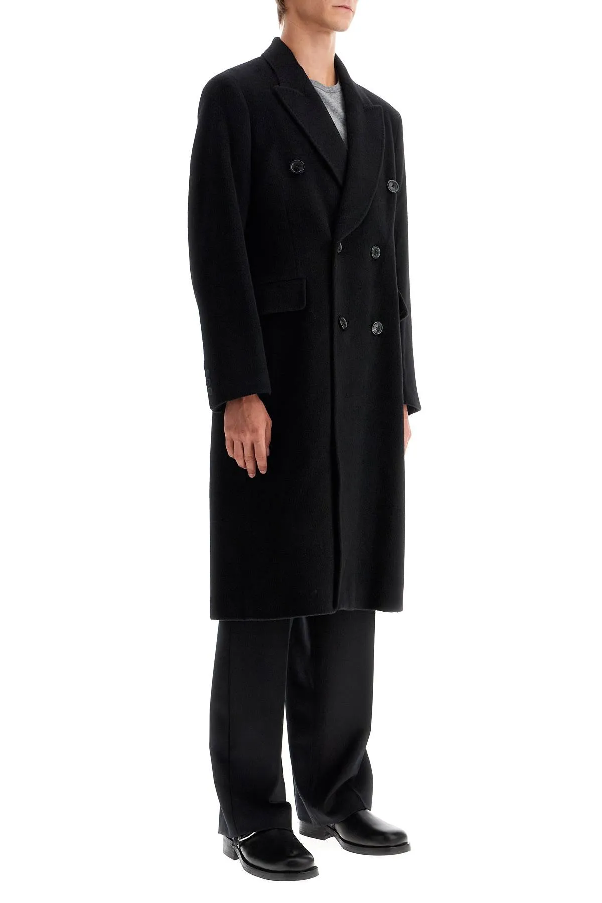 Our Legacy Whale Wool And Mohair Coat   Black