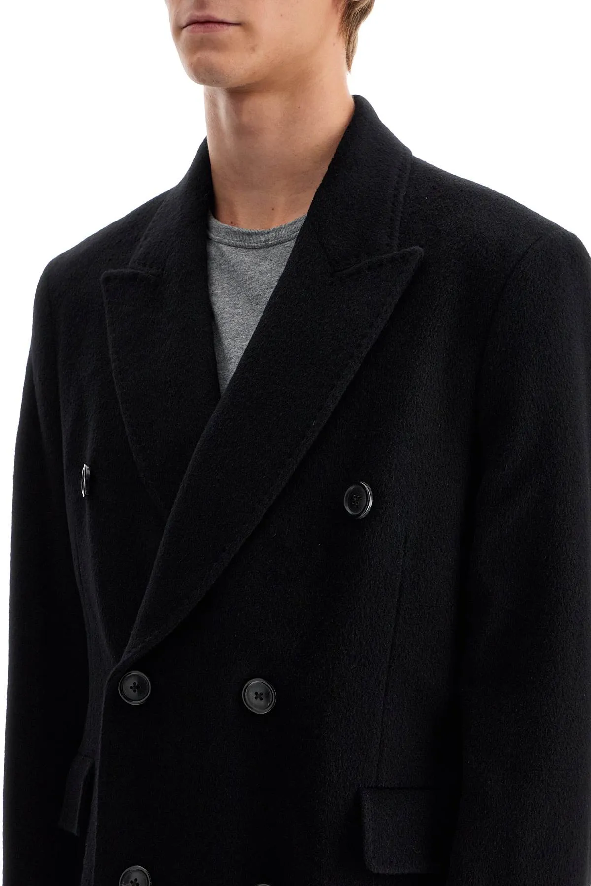 Our Legacy Whale Wool And Mohair Coat   Black