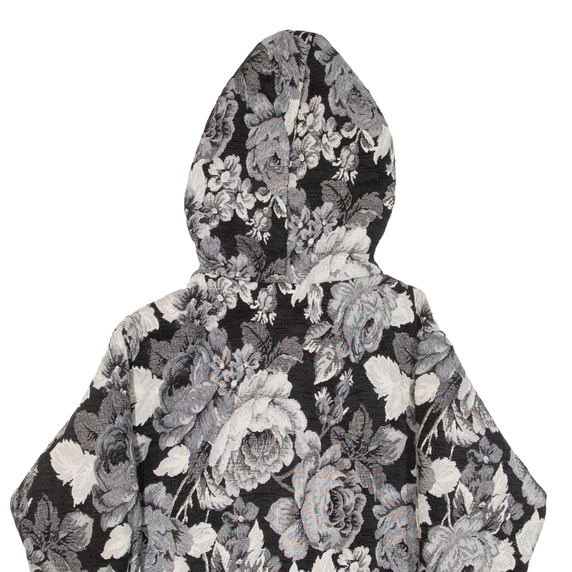 PINKO Womens Jacket Black Hooded Floral UK 6