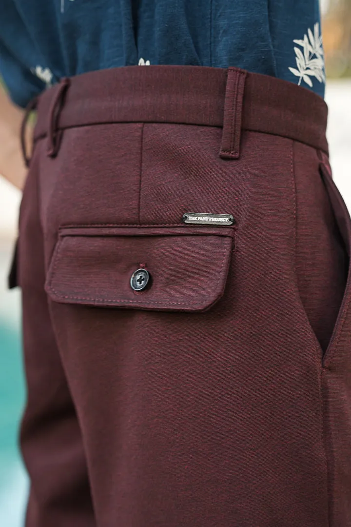 Plum Wine Power-Stretch Cargo Shorts