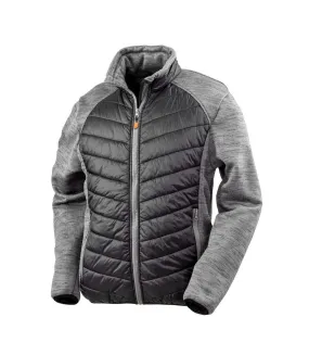 Result Mens Work-Guard Elevator Jacket (Black/Grey Marl) - UTPC3014