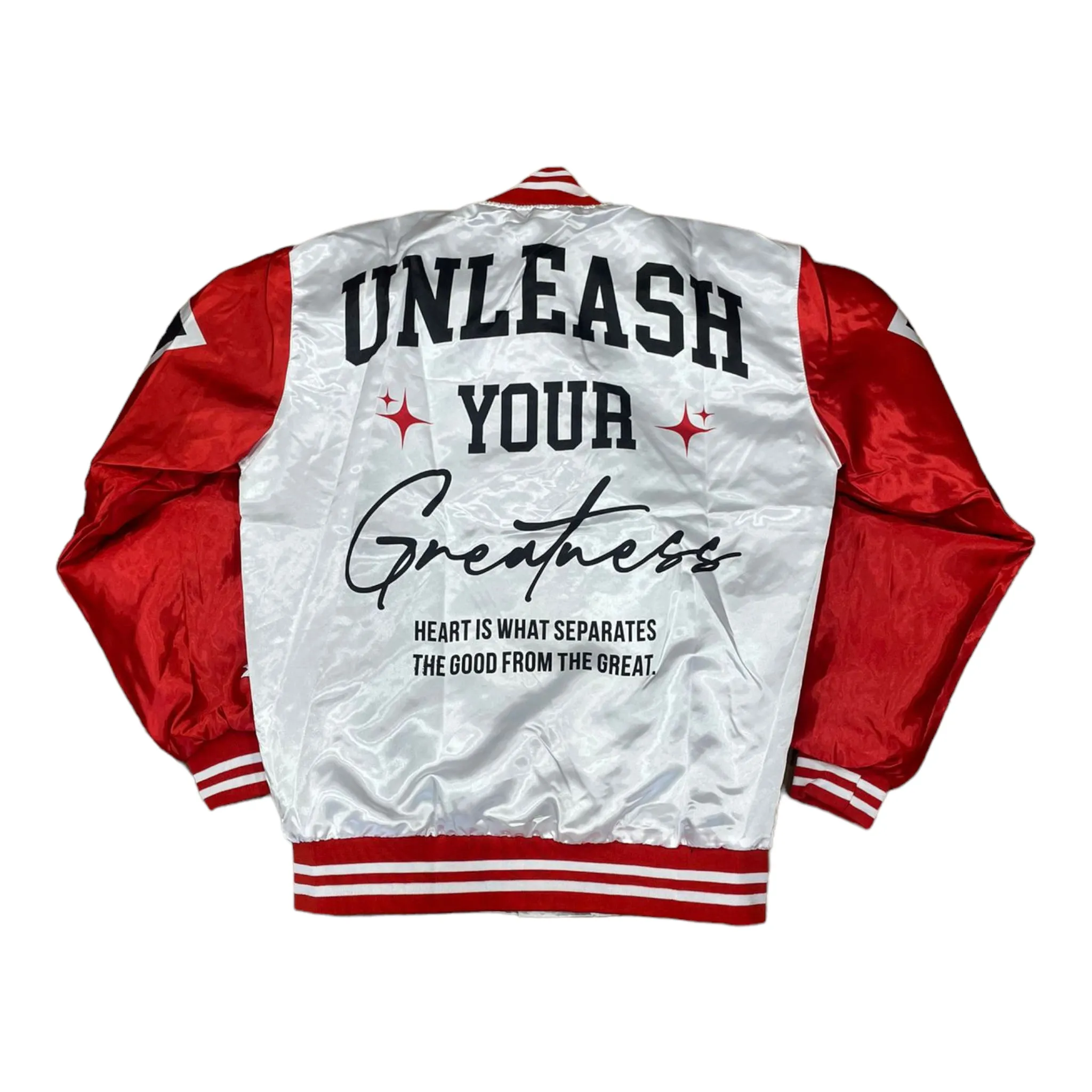 RETRO LABEL: 12'S Unleash Your Greatness Satin Jacket