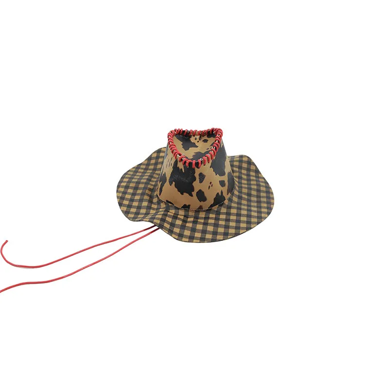 Retro Pu Leather Cow Hat