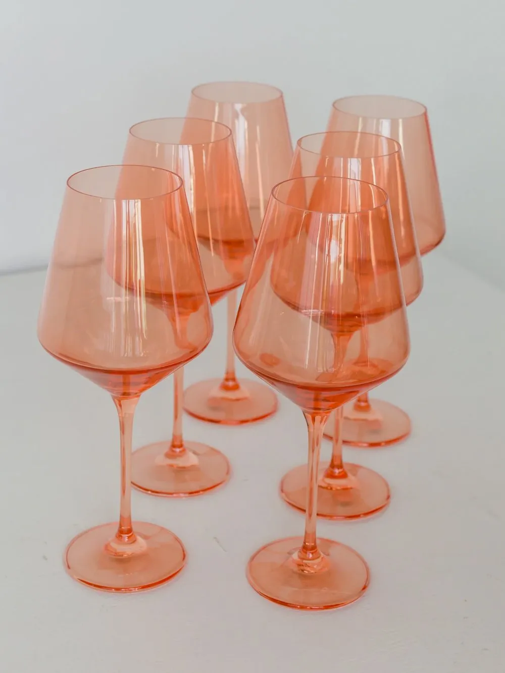 Rose Martini Glasses, Set of 6