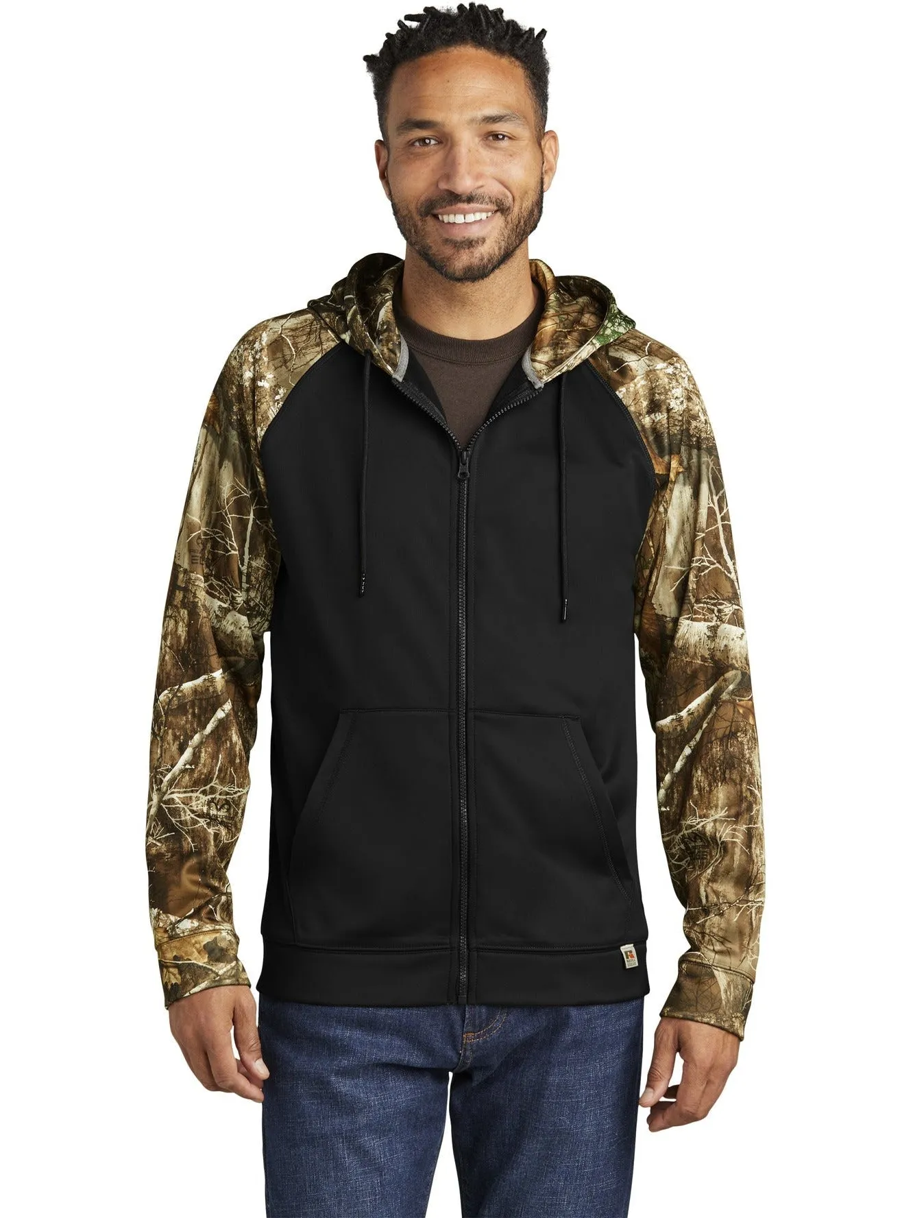 Russell Outdoors Realtree Performance Colorblock Full-Zip Hoodie