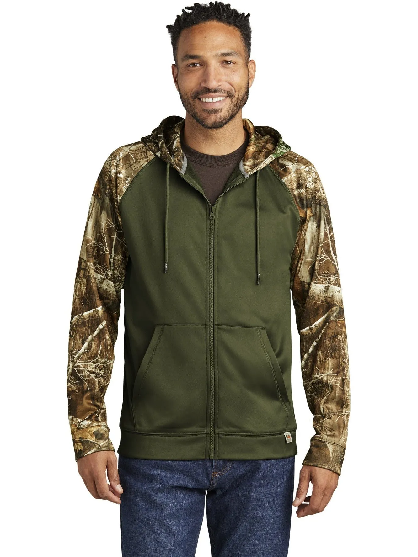 Russell Outdoors Realtree Performance Colorblock Full-Zip Hoodie