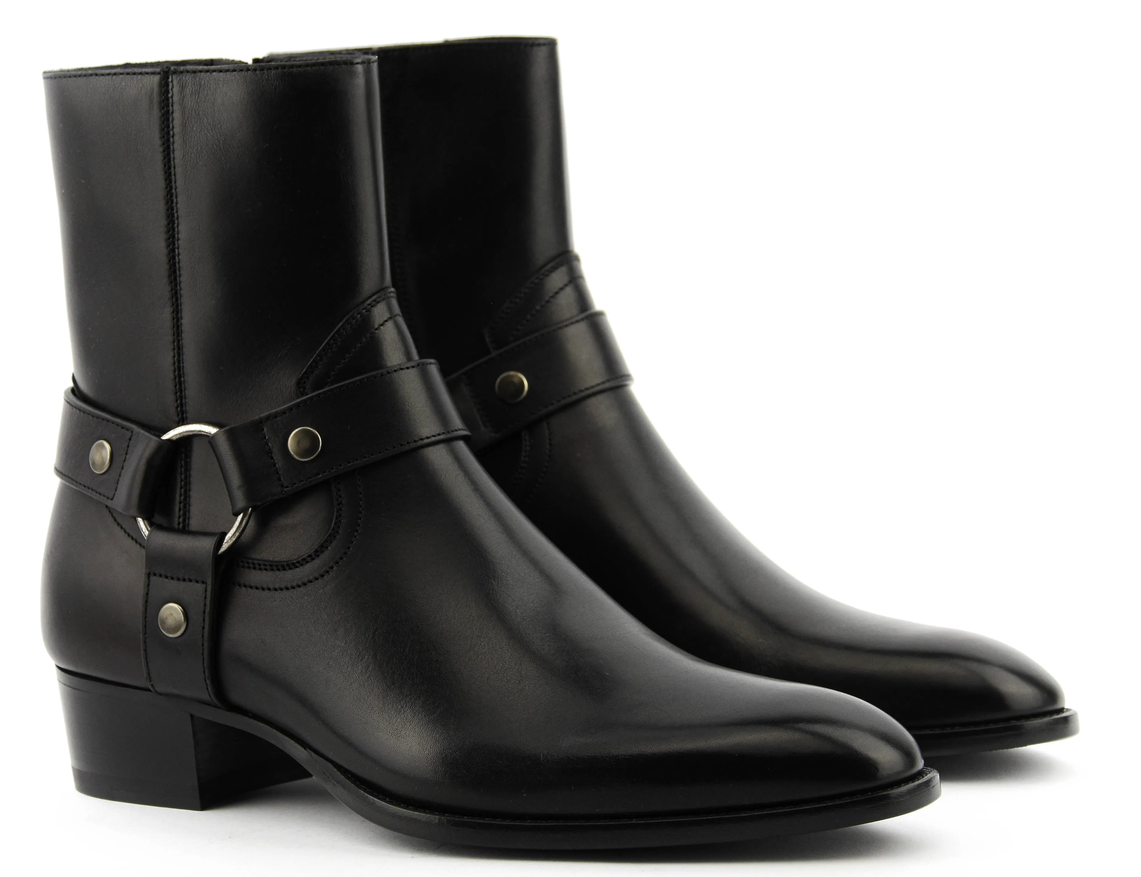 SAINT LAURENT MEN  SAINT LAURENT WYATT HARNESS BOOT