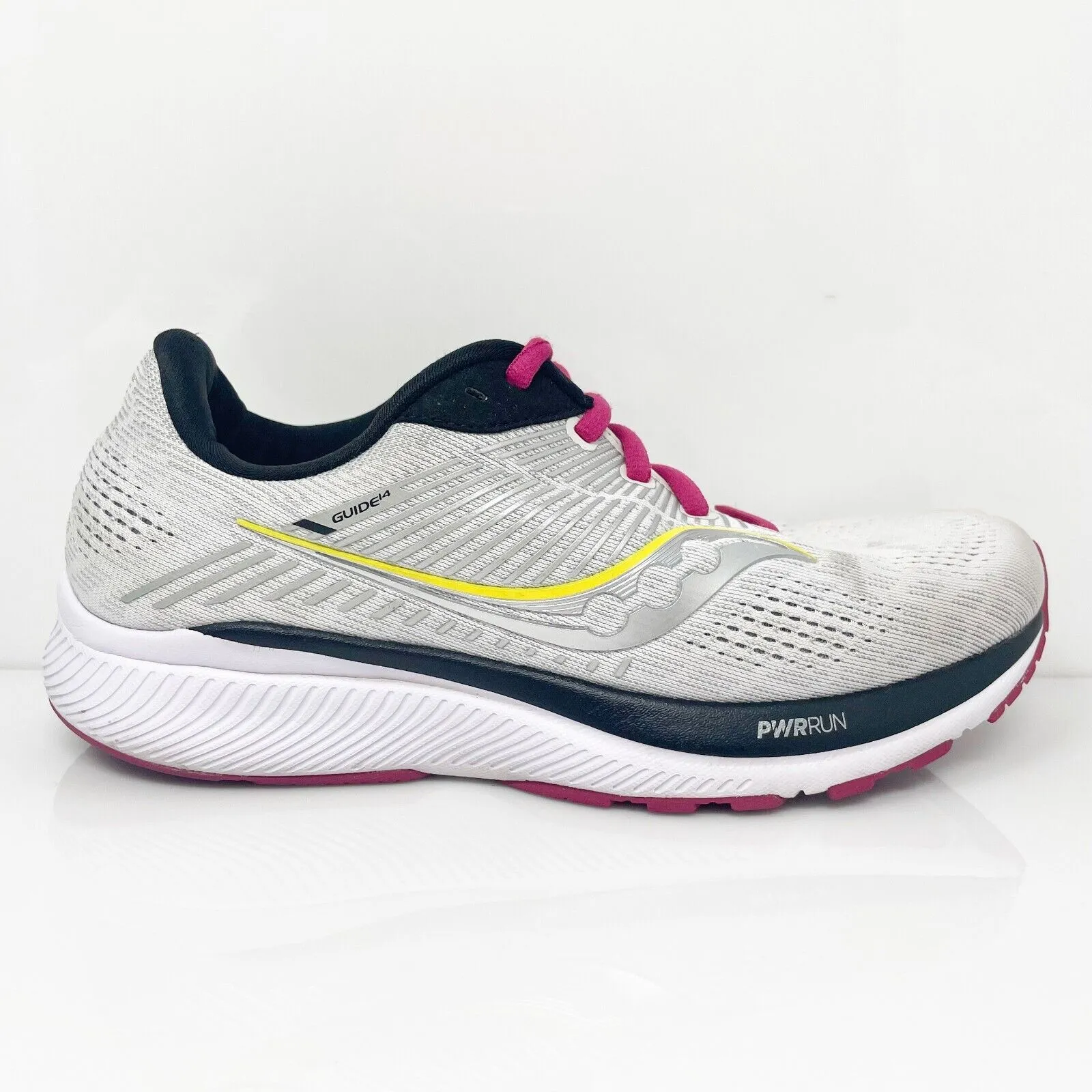 Saucony Womens Guide 14 S10655-55 Gray Running Shoes Sneakers Size 8 W