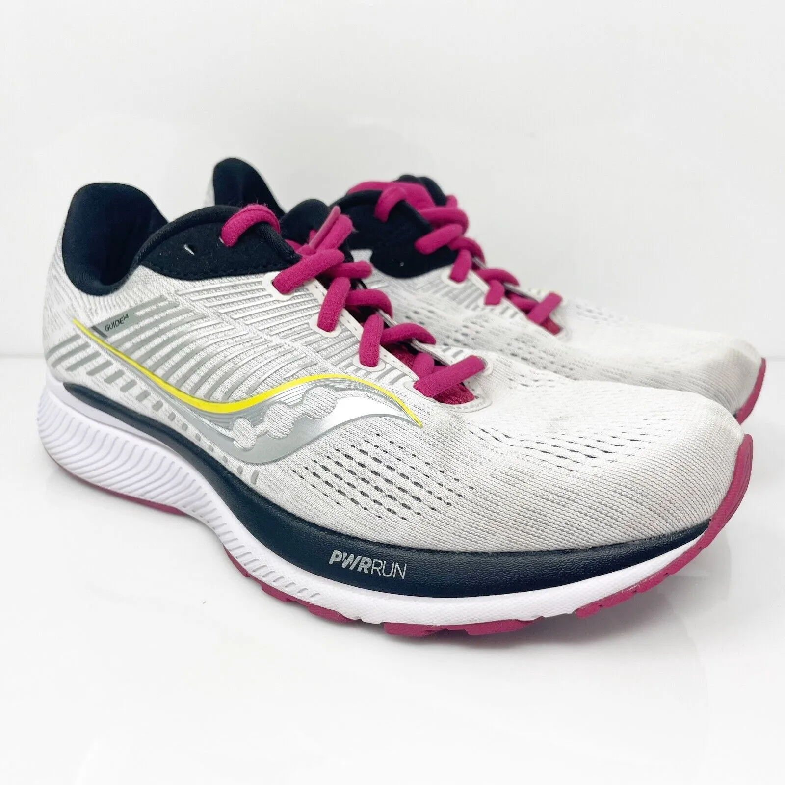 Saucony Womens Guide 14 S10655-55 Gray Running Shoes Sneakers Size 8 W