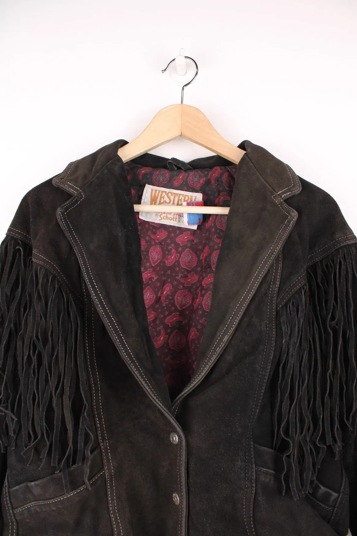 Schott Suede Fringe Jacket