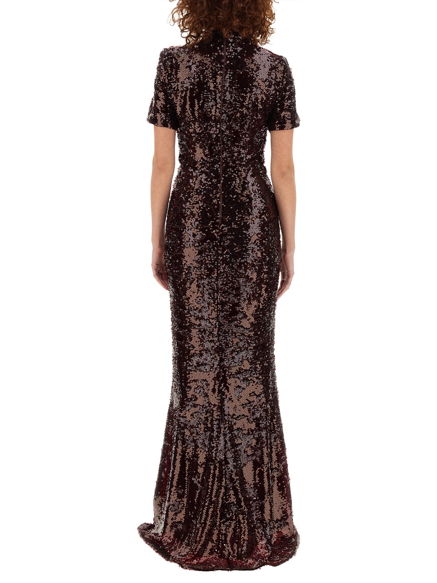 SELF-PORTRAIT    LONG DRESS WITH SEQUINS