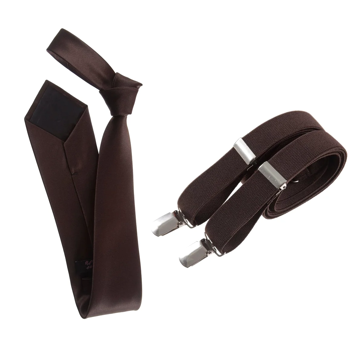 Self-Tie Windsor Necktie with Matching  Suspender - Tuxgear Inc.