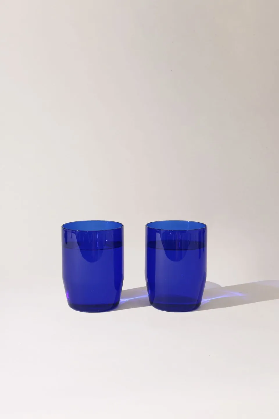 Set of Two Cobalt 12oz Century Glasses