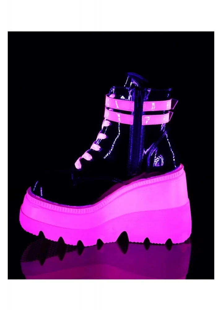 Shaker 52 UV Neon Pink Wedge Boot