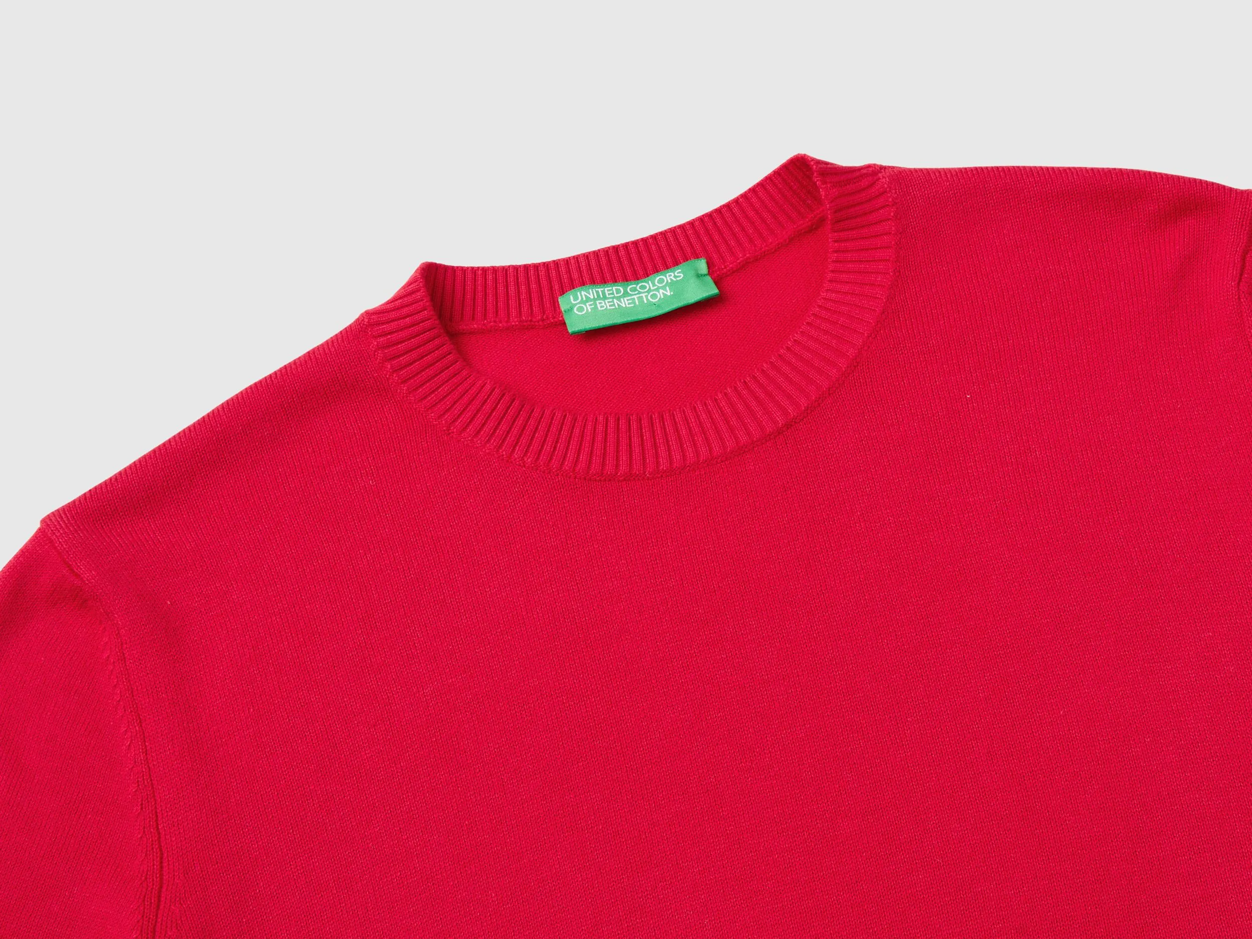 Short sleeve sweater - Plum | Benetton