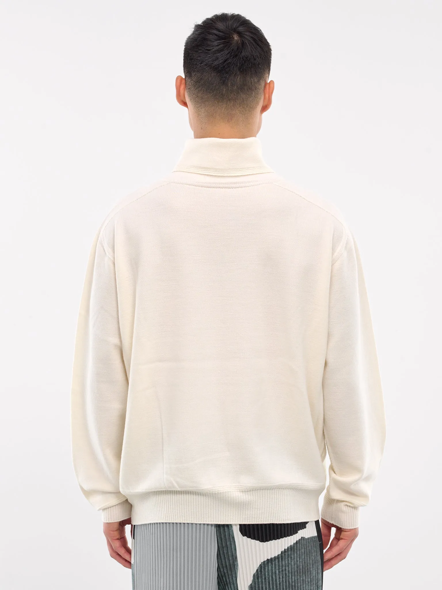 Smooth Wool Sweater (HP48KN215-41-IVORY)