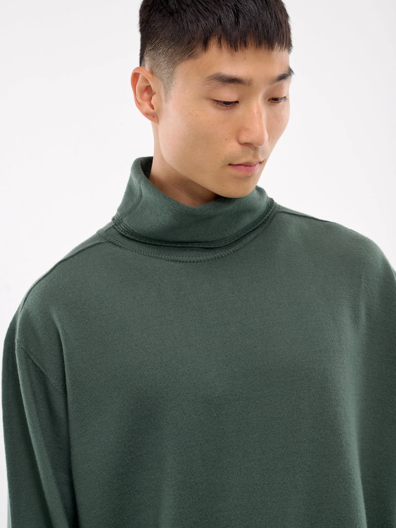 Smooth Wool Sweater (HP48KN215-65-KHAKI)