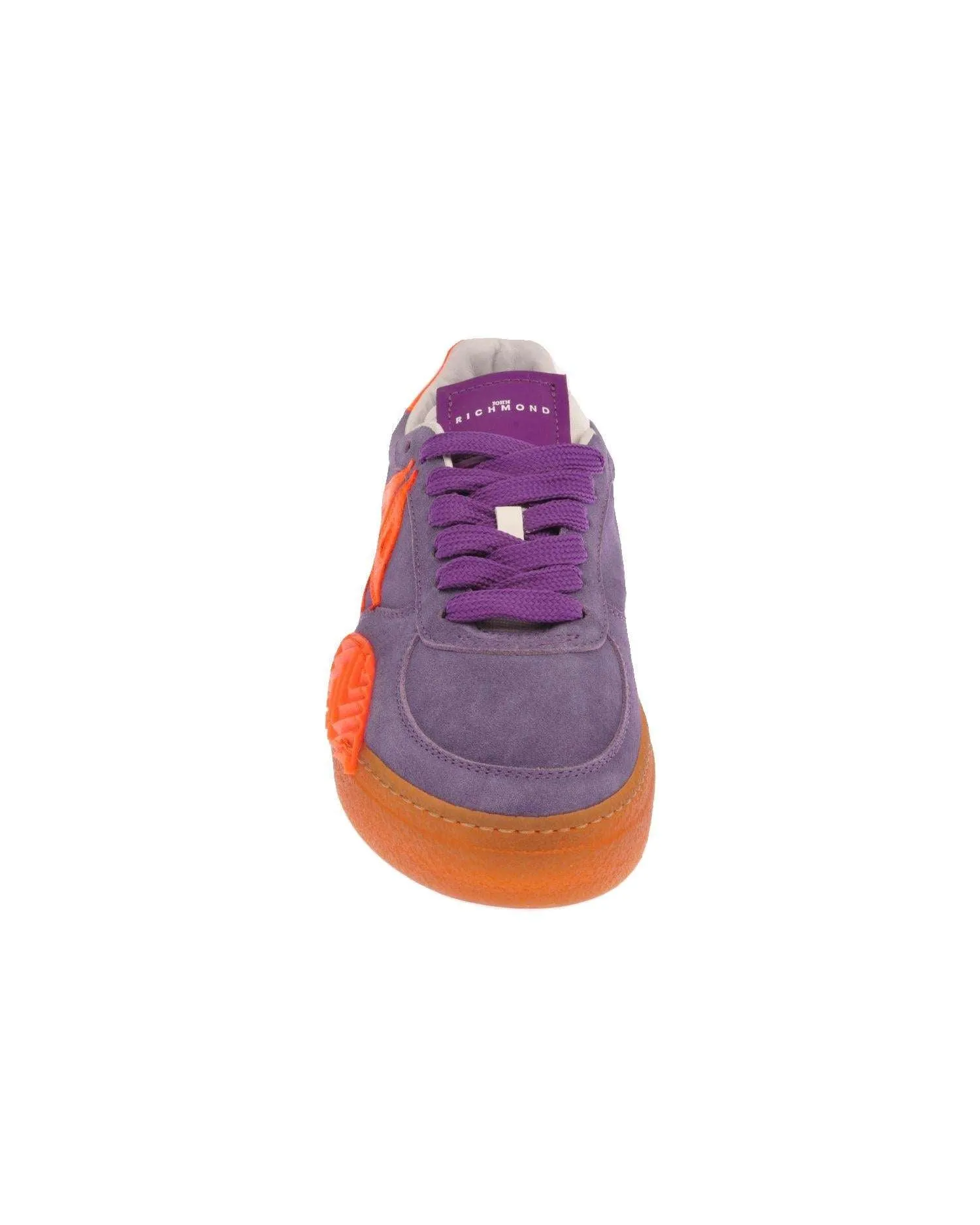 Sneakers in pelle scamosciata con logo