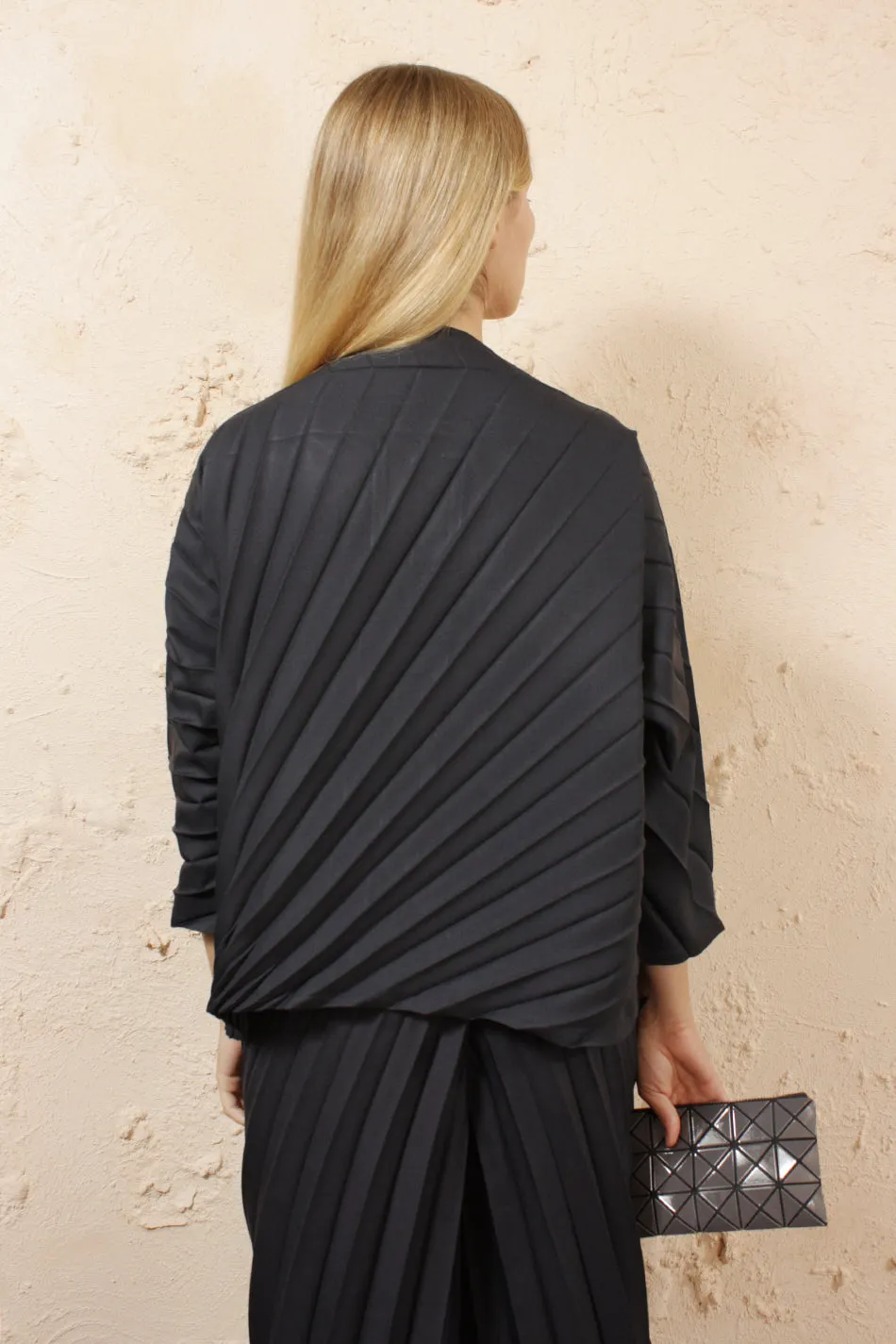 Soft Pleat Cardigan